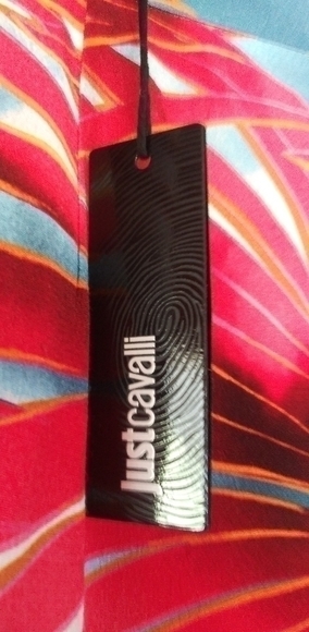 just CAVALLI PALM-PRINT FLARED TROUSERS - Picture 9 of 10